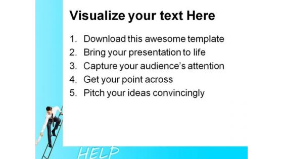 Help For Success Business PowerPoint Themes And PowerPoint Slides 0911
