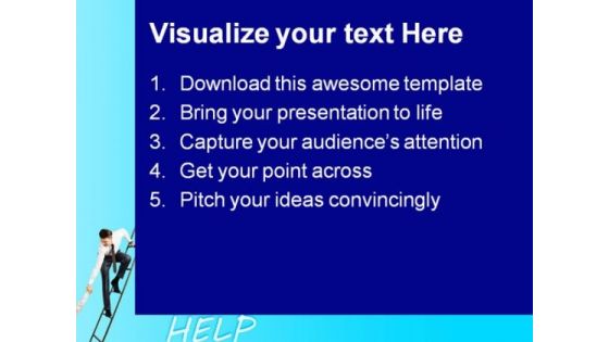 Help For Success Business PowerPoint Themes And PowerPoint Slides 0911