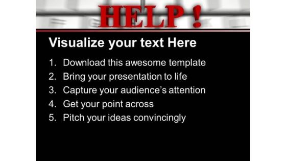 Help Option For Computer PowerPoint Templates Ppt Backgrounds For Slides 0213