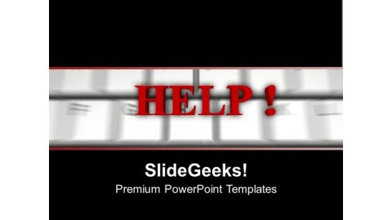 Help Option For Computer PowerPoint Templates Ppt Backgrounds For Slides 0213