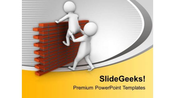 Help Others To Jump Difficulties PowerPoint Templates Ppt Backgrounds For Slides 0813 Help Others To Jump Difficulties PowerPoint Templates Ppt Backgrounds For Slides 0813