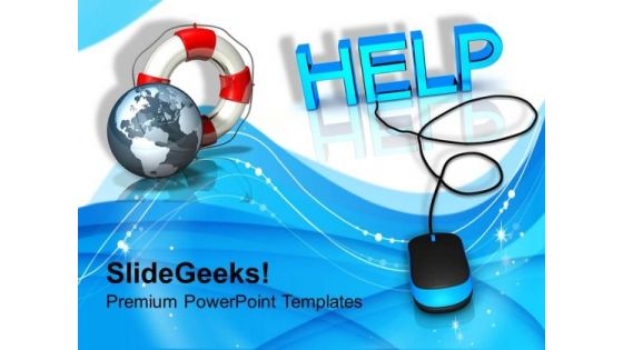 Help With Computer Mouse Internet PowerPoint Templates Ppt Backgrounds For Slides 1112