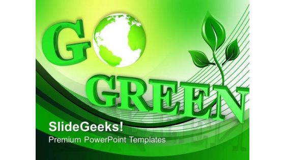 Helping The World Go Green PowerPoint Templates Ppt Backgrounds For Slides 0313