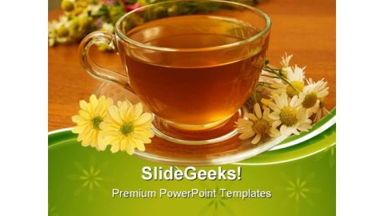 Herbal Tea Health PowerPoint Templates And PowerPoint Backgrounds 0611