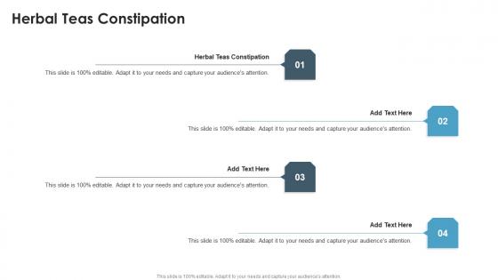 Herbal Teas Constipation In Powerpoint And Google Slides Cpb