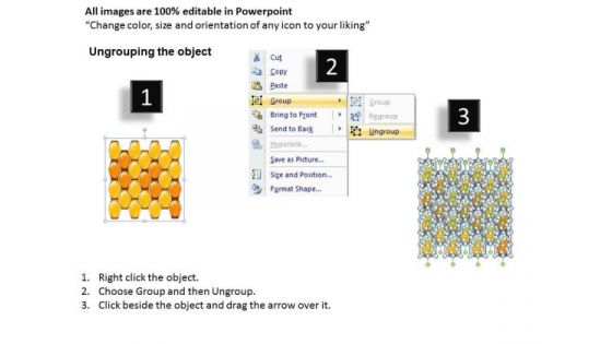 Hexagon Combs Network PowerPoint Templates Editable Ppt Slides