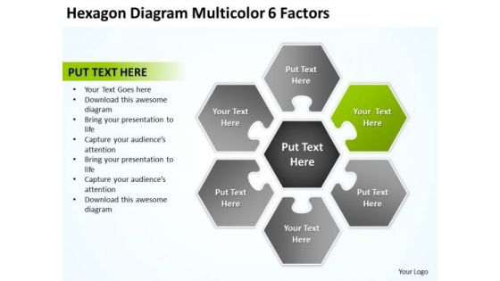 Hexagon Diagram Multicolor 6 Factors Business Plan PowerPoint Slides Hexagon Diagram Multicolor 6 Factors Business Plan PowerPoint Slides