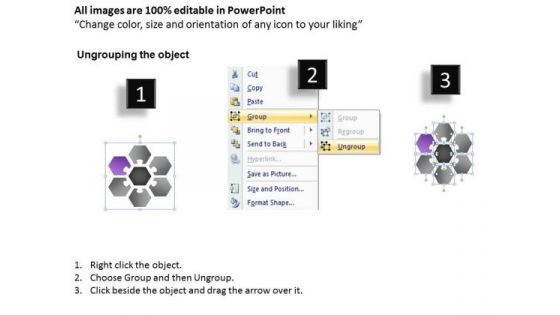 Hexagon Diagram Multicolor 6 Factors Ppt Business Continuity Plan PowerPoint Templates