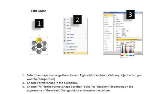 Hexagon Diagram Multicolor 6 Factors Pptbusiness Plans Template PowerPoint Templates