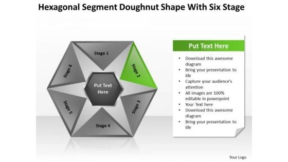 Hexagonal Sagment Doughnut Shape With Six Stage Ppt Business Start Up Plan PowerPoint Slides