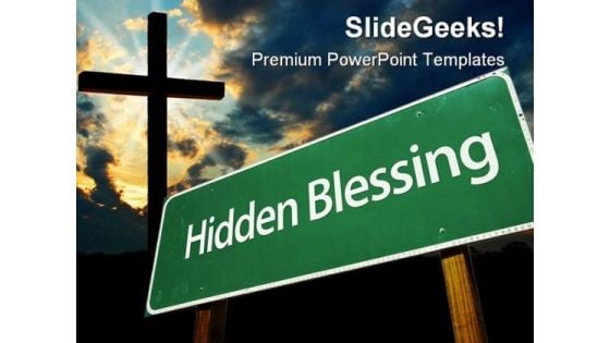 Hidden Blessing Christ PowerPoint Template 0610