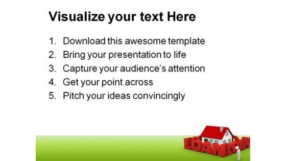 High Mortgage Rate Real Estate PowerPoint Themes And PowerPoint Slides 0511