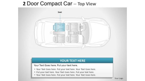 Highway 2 Door Gray Car Top PowerPoint Slides And Ppt Diagram Templates