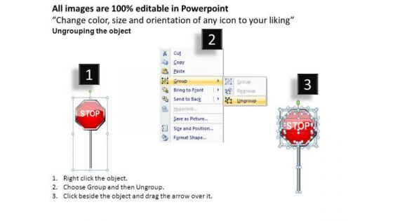 Highway Icon Traffic Stop PowerPoint Slides And Ppt Diagram Templates