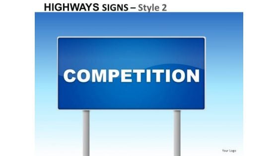 Highways Signs 2 PowerPoint Slides And Ppt Diagram Templates