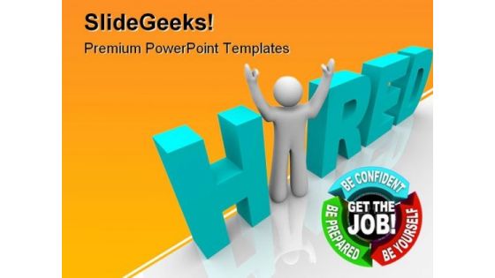 Hired People PowerPoint Template 0810