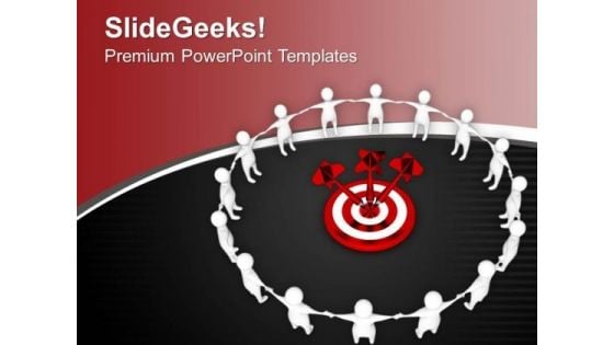 Hit The Business Target And Maintain Circle PowerPoint Templates Ppt Backgrounds For Slides 0713