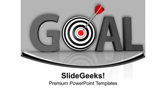 Hit The Goal For Success PowerPoint Templates Ppt Backgrounds For Slides 0613