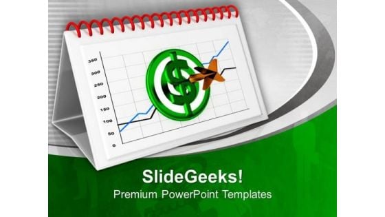 Hit The Monthly Target For Success PowerPoint Templates Ppt Backgrounds For Slides 0613