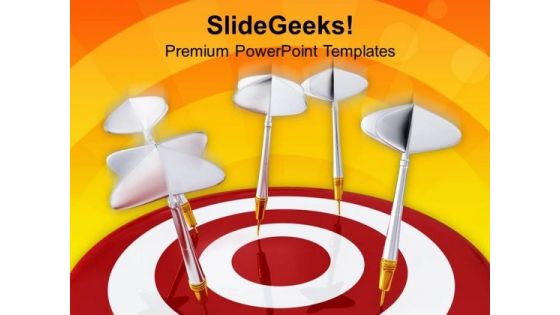 Hit The Right Target In Business PowerPoint Templates Ppt Backgrounds For Slides 0513 Hit The Right Target In Business PowerPoint Templates Ppt Backgrounds For Slides 0513