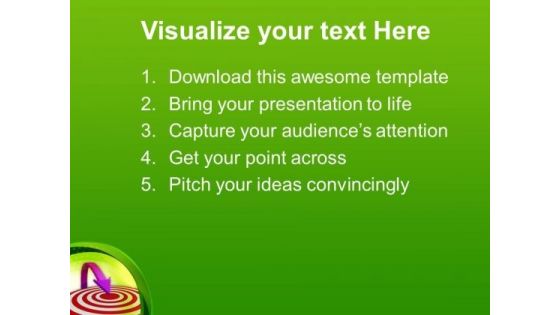 Hit The Solution Business Theme PowerPoint Templates Ppt Backgrounds For Slides 0413