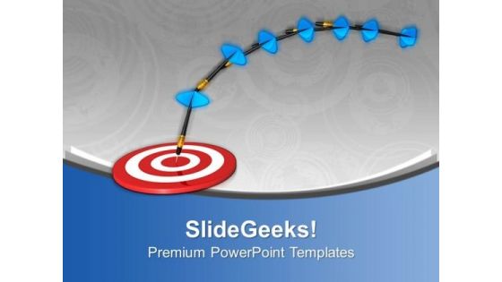 Hit The Target With Right Move PowerPoint Templates Ppt Backgrounds For Slides 0613