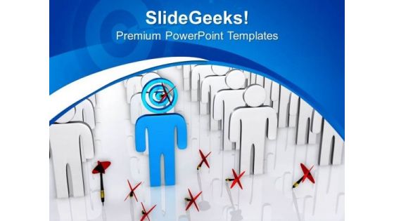 Hitting Your Target In Group PowerPoint Templates Ppt Backgrounds For Slides 0813