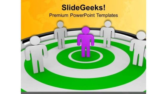 Hold Position Of Leadership With Team PowerPoint Templates Ppt Backgrounds For Slides 0713