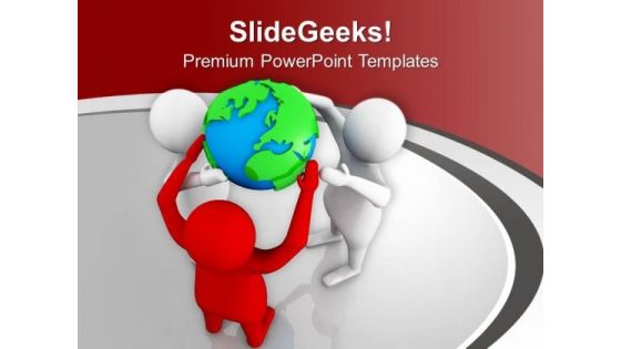 Hold The Global Business And Market PowerPoint Templates Ppt Backgrounds For Slides 0613