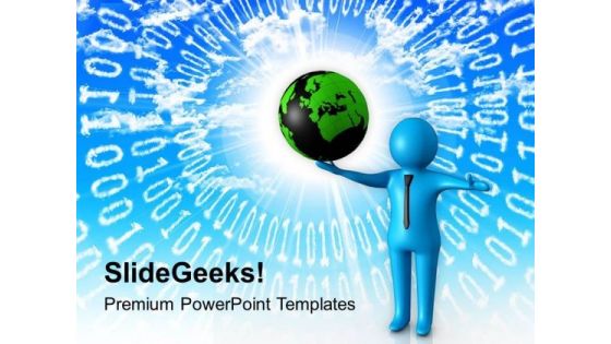 Hold The Globe Opportunity PowerPoint Templates Ppt Backgrounds For Slides 0613