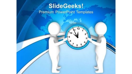 Hold The Time For Business Growth PowerPoint Templates Ppt Backgrounds For Slides 0713