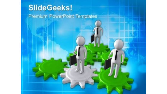 Hold Your Gearing Position PowerPoint Templates Ppt Backgrounds For Slides 0713
