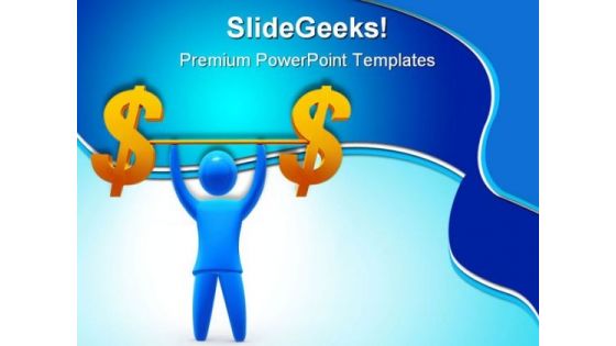 Holding Dollar01 Finance PowerPoint Themes And PowerPoint Slides 0811