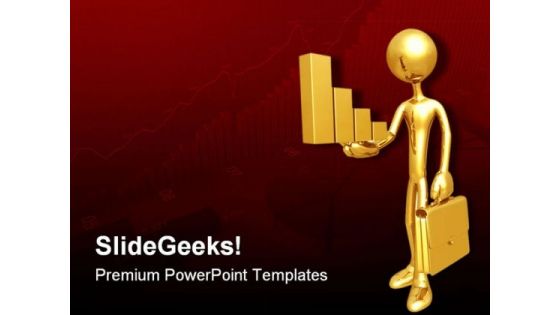 Holding Golden Bar Business PowerPoint Themes And PowerPoint Slides 0511