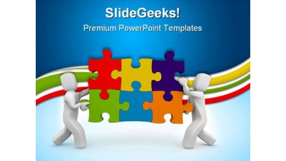 Holding Solution Puzzle Success PowerPoint Themes And PowerPoint Slides 0811