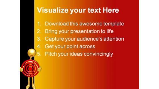 Holding Target Business PowerPoint Themes And PowerPoint Slides 0611