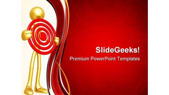 Holding Target Business PowerPoint Themes And PowerPoint Slides 0711