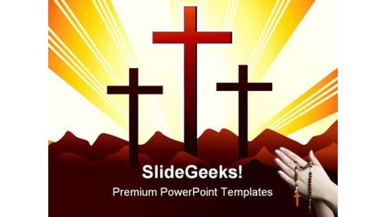 Holly Cross Religion PowerPoint Themes And PowerPoint Slides 0511