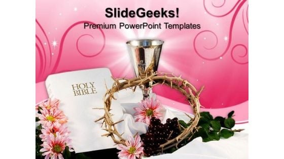 Holy Bible With Crown Christian PowerPoint Templates And PowerPoint Themes 0812 Holy Bible With Crown Christian PowerPoint Templates And PowerPoint Themes 0812