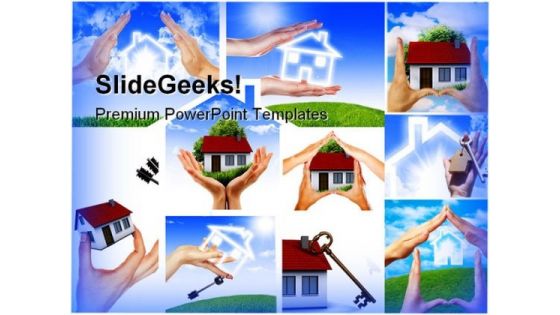 Home Collage Real Estate PowerPoint Themes And PowerPoint Slides 0511