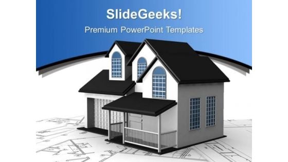 Home Construction Plans Real Estate PowerPoint Templates Ppt Backgrounds For Slides 1212