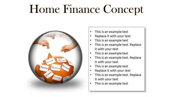 Home Finances Concept Business PowerPoint Presentation Slides C