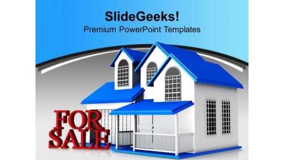 Home For Sale Real Estate PowerPoint Templates Ppt Backgrounds For Slides 0213