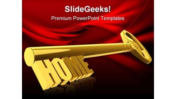 Home Key Security PowerPoint Templates And PowerPoint Backgrounds 0311