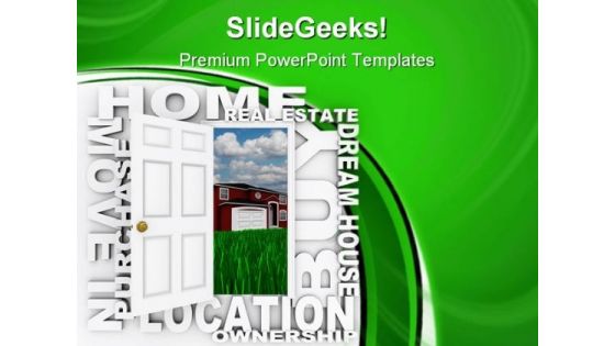 Home Ownership Real Estate PowerPoint Templates And PowerPoint Backgrounds 0811