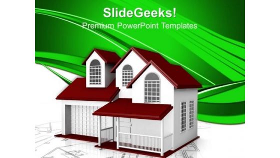 Home Plans Concept PowerPoint Templates And PowerPoint Themes 0912