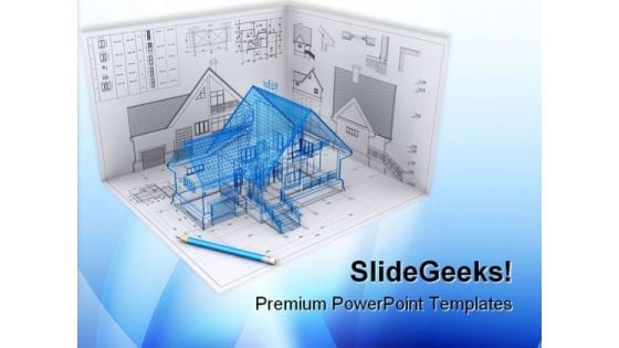 Home Project Architecture PowerPoint Themes And PowerPoint Slides 0811