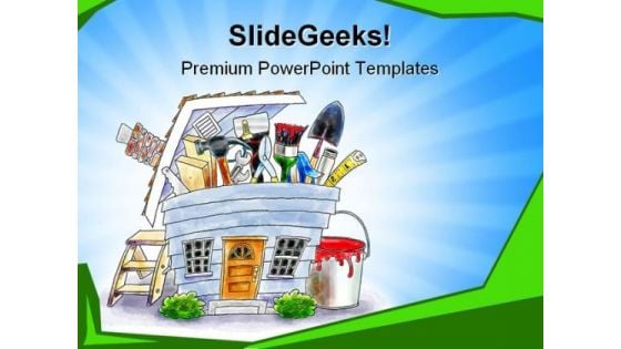 Home Project Construction PowerPoint Themes And PowerPoint Slides 0511