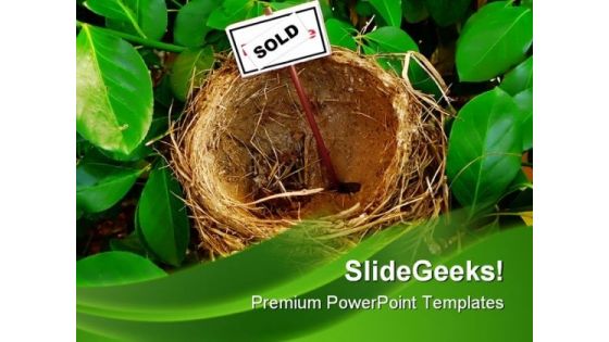 Home Sold Concept Nature PowerPoint Background And Template 1210
