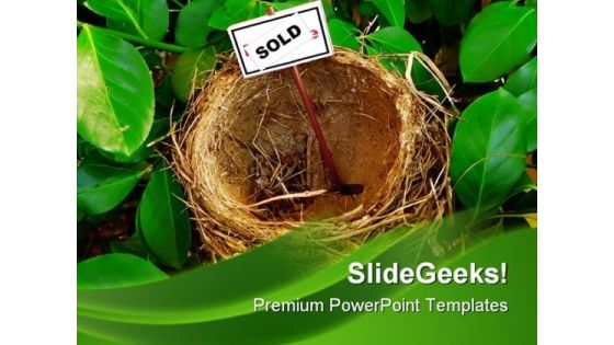 Home Sold Concept Nature PowerPoint Background And Template 1210 Home Sold Concept Nature PowerPoint Background And Template 1210